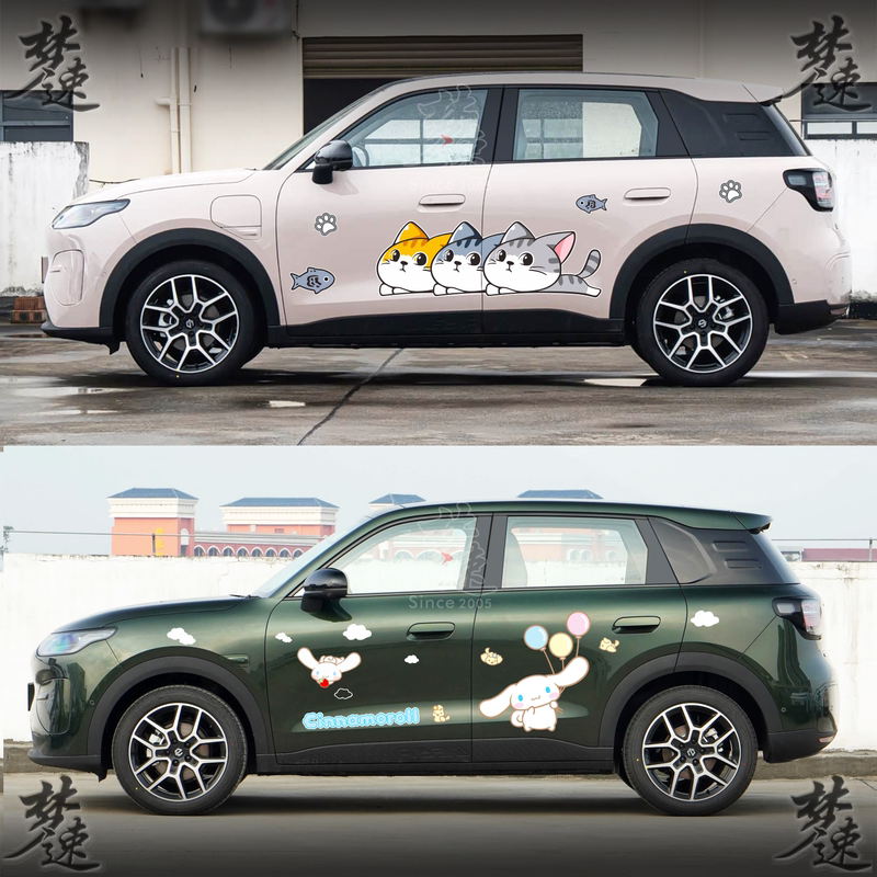 Suitable for Leapmotor A10 Car Decal Decoration A05 Cat Cartoon Sticker Cinnamoroll Fashion Pet Sticker Suitable for Leapmotor A10 Car Decal Decoration A05 Cat Cartoon Sticker Cinnamoroll Fashion Pet Sticker
