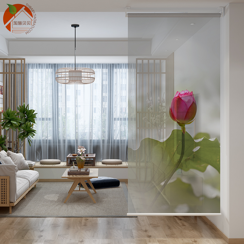 Modern New Chinese Living Room Entrance Partition Window Bedroom Dining Room SOFT SCREEN SUSPENDED SEMI-PERMEABLE SOFT CURTAIN SHELTERING HANGING CURTAIN
