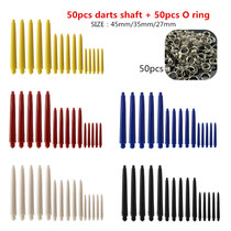  Knight Darts 50-pack nylon rod with 50 spring rings Dart plastic rod PC Dart rod set