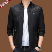 Official Authentic New Ki Armani Spring and Autumn Jackets for Men's High end Casual Jackets Thin Coat Trendy