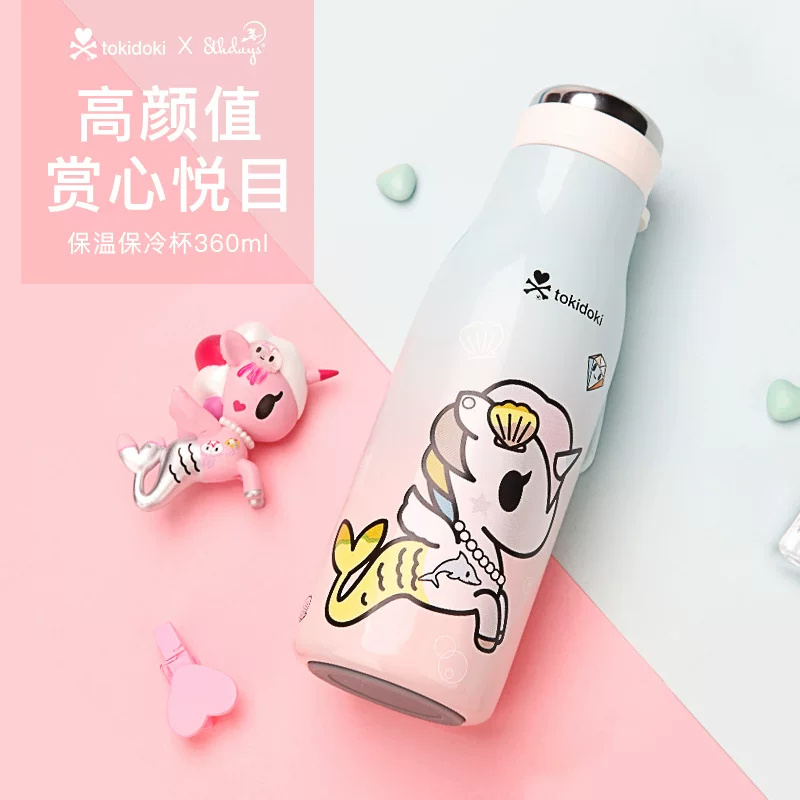 Tokidoki Taoqi Duoqi термос единорог милый мультяшный держатель из нержавеющей стали для воды, девочке розовый