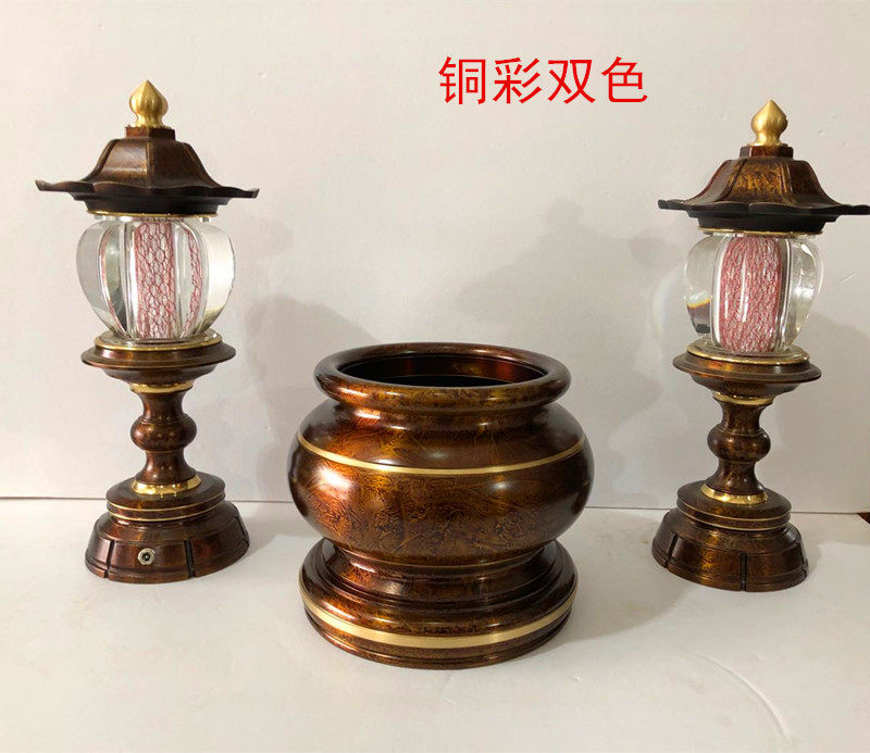 Taiwan Bronze Incense Stove Vegetarian Noodle Oven Stand Incense Stove Max 30 cm Calibre Reworked Delicately Multidimensioned