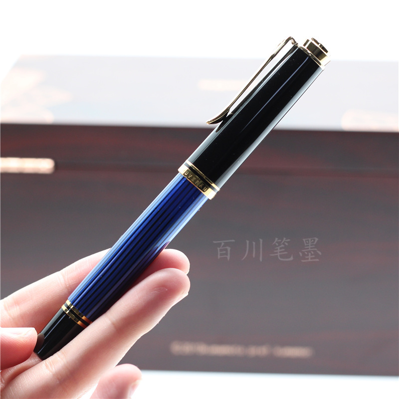 Pelikan Thyme Gold M400 White Turtle Red Strip Green Strip Blue Bar 14K Gold Tip Pen Gift Box Gift Germany