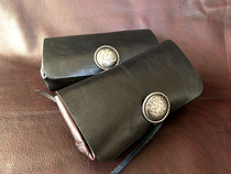 Pure Bull Leather Hand Cigarette Packet Shredded Tobacco Handmade Real Cow Leather Glossy Retro Hand Cigarette Smoke Bag Smoked Straw Bag