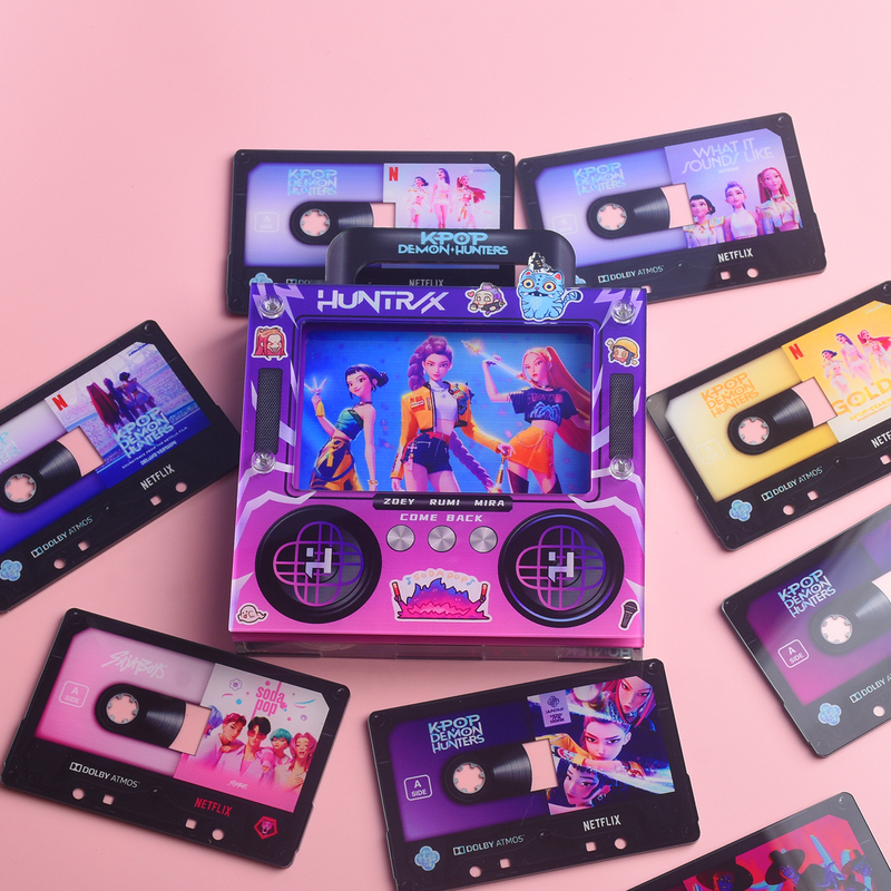 K-Pop Demon Hunters Demon Slayer Girl Group Tape Music Refrigerator Magnet Nfc Sensor Automatic Playback Magnetic Attraction K-Pop Demon Hunters Demon Slayer Girl Group Tape Music Refrigerator Magnet Nfc Sensor Automatic Playback Magnetic Attraction