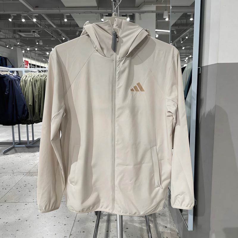 Authentic Adidas/Adidas Men's and Women's Water-Repellent Sun Protection Hooded Jacket Sports Jacket Ib7032