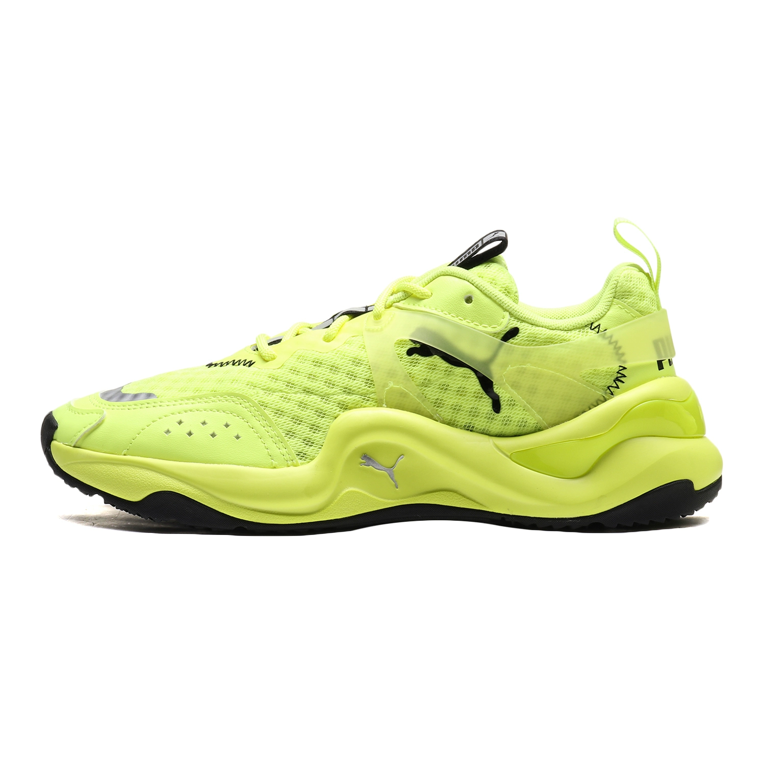 Giày nữ PUMA Hummer Rise Neon lưới thoáng khí giày thể thao và giải trí mới chạy giày cũ 372444-01 - Dép / giày thường