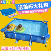 INTEX bracket Swimming pool Family Adult Childrens villa Tube frame Pool Raising pool thickened Garage