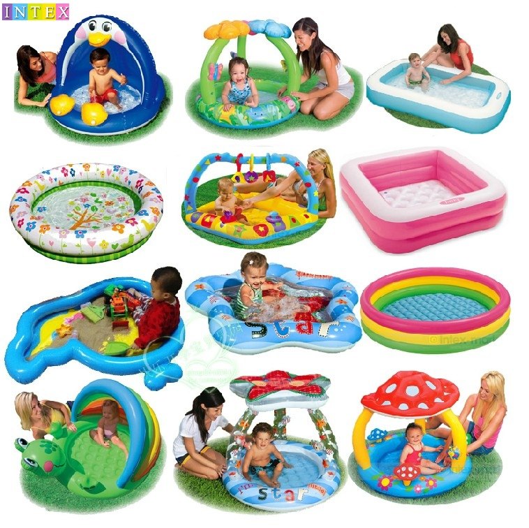Send air pump INTEX inflatable play pool baby swimming pool Play in sand pool Marine polo pool tub
