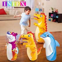 INTEX Inflatable Tumbler Animal Styling Add Water Children Vent Boxing Sandbag Toys Thickened Puzzle