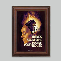 There are Chinese posters in your room.