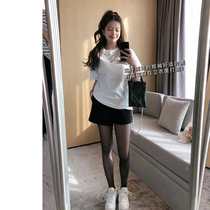 TMH STUDIO WHITE SHORT SLEEVE T-SHIRT WOMAN 2022 Summer new hit undershirt loose inner lap top