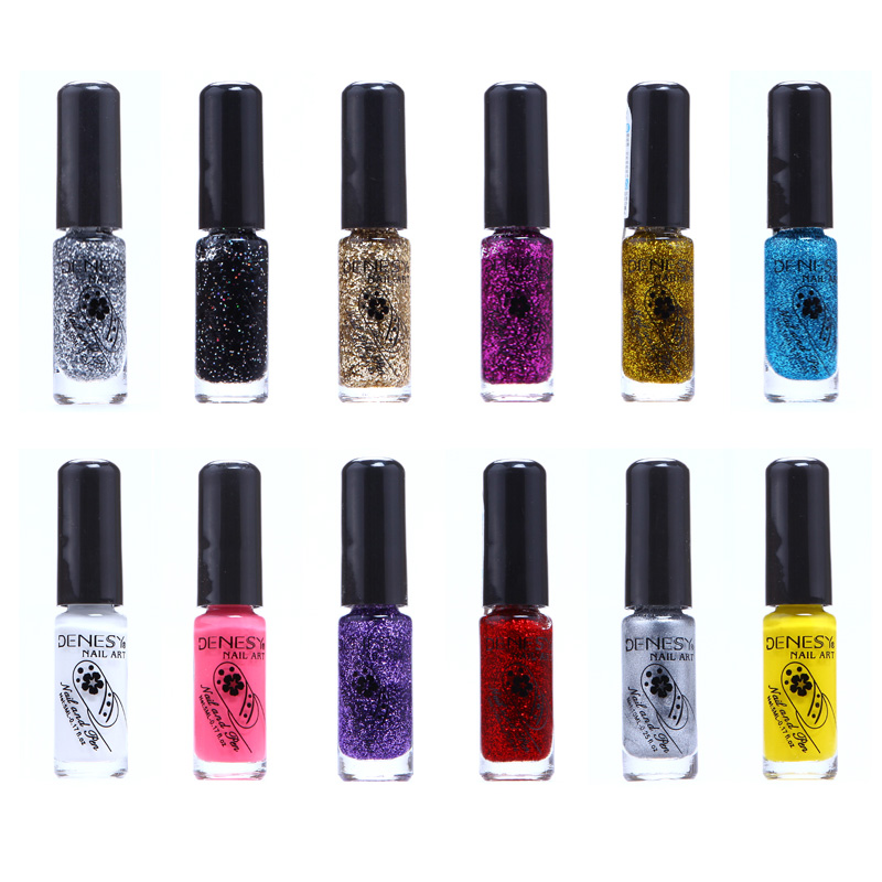 DENESY 美甲工具用品 指甲油法式绘拉线笔液 点花笔画花彩绘笔5ML