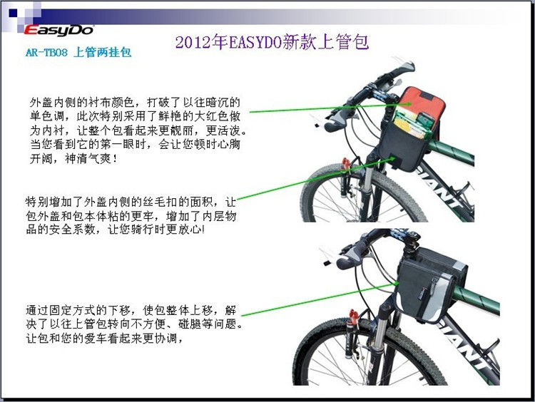 Sacoche pour vélo EASYDO - Ref 2232704 Image 4
