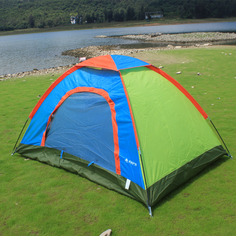 Outdoor camping tent children's park tent double camping rain-proof sun-proof camping tent