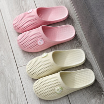 Summer outwear hole Dongle Sandals Sandals Women Soft Bottom Non-slip Home Indoor Baotou cute student Han version Mama Toshoe