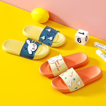 Children outside wearing cool slippers CUHK Girl girl Little Princess cute cartoon Rabbit indoor non-slip boy bath tug