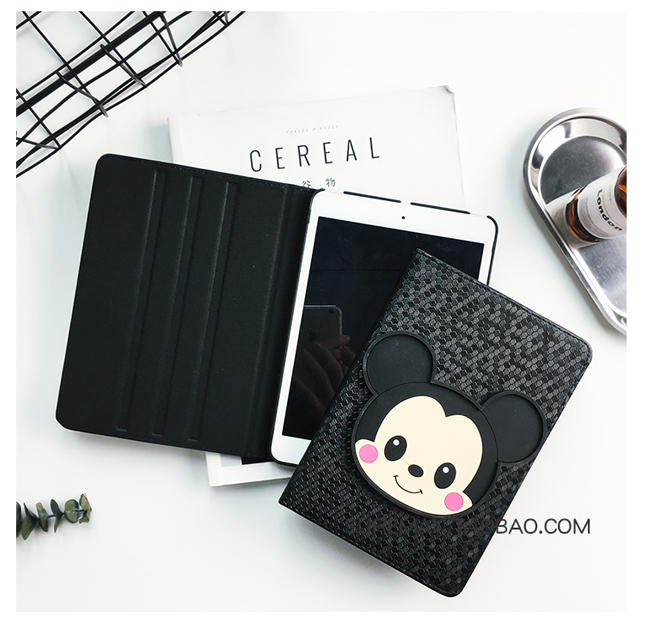 Các năm 2017 mô hình mới ipad bảo vệ vỏ ipad đựng máy tính bảng ipad pro9.7 cartoon ngủ bao da - Phụ kiện máy tính bảng vỏ ipad
