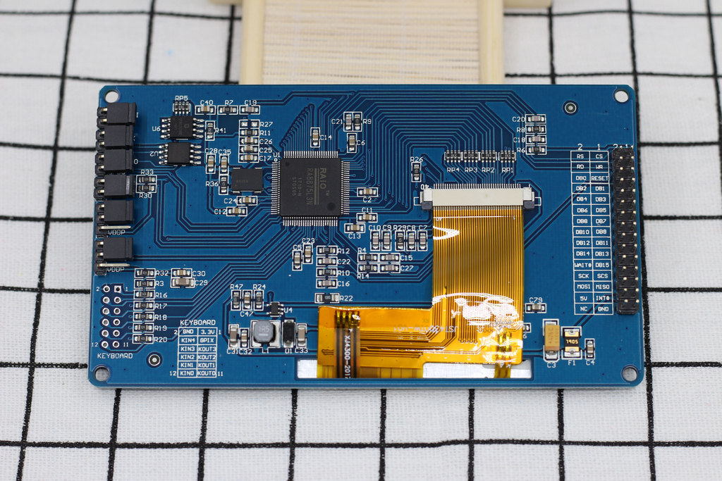 4 3 inch touch screen module RA8875 51 font SPI interface Super SSD1963 highlight