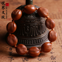  Olive core carving hand string The source of life Full yin large hand carving men and women play iron seed The door of life bracelet
