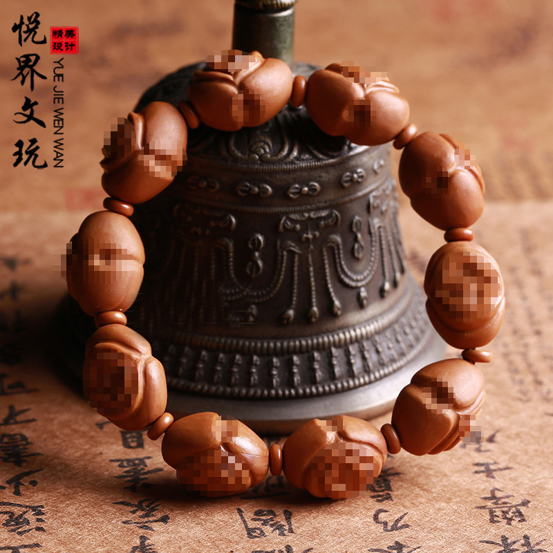 Life Doors Olive Nuclear Sculptures Life's Source Hand Strings Pure Handcrafted Engravings of the Pieces Long Chain of Nine Yin and One Yang