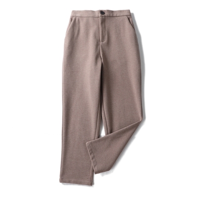 F541 đặt hàng đặc biệt cho vải dày ấm áp và quạt mùa đông thoải mái là quần harem mỏng quần 9 điểm - Quần Harem