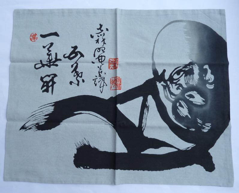 Japan Tokyo Auspicious Temple Famous Monk's Stroke Tumbler's Tumbler Paintings of Majestic Artwork Embelicked Bougeb-Taobao