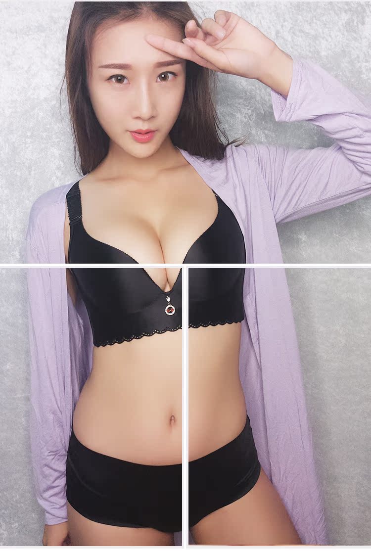 Fat MM size lớn đồ lót bra 200 pounds thiết lập các mẫu siêu mỏng gợi cảm ngực lớn tập hợp áo ngực nhỏ mà không có vành nữ quần lọt khe