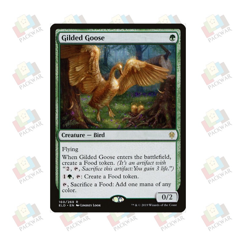Cardplayer's Nest Magic: the Gathering Golden Goose Gilded Goose Gold Green Shimmer