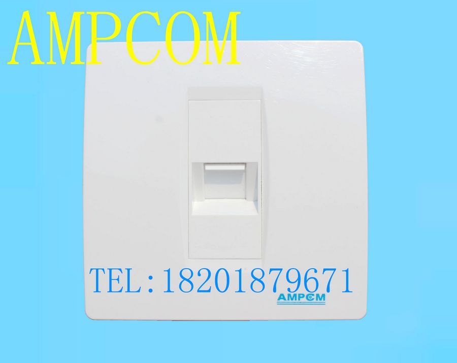 Ampulcon inclined single-mouth panel telephone socket 86 type panel-Taobao