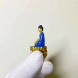 Фармацевт китайского стиля Будда позолоченная позолоченная бронзовая статуя