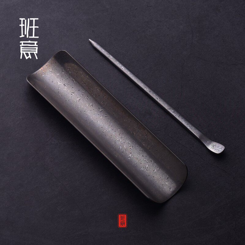 Ban Yi Damascus tea teaspoon tea dial Pu 'er tea needle tea spoon tea tea lotus tea set tea ceremony accessories