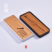 Banyi Japanese kung fu tea tray melamine dry bubble small tea table bamboo long water storage Tea Sea tea tray travel portable tray