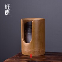 Bamboo Festival small Cup cage Japanese bamboo cup basket tea cup storage box tea ceremony zero match