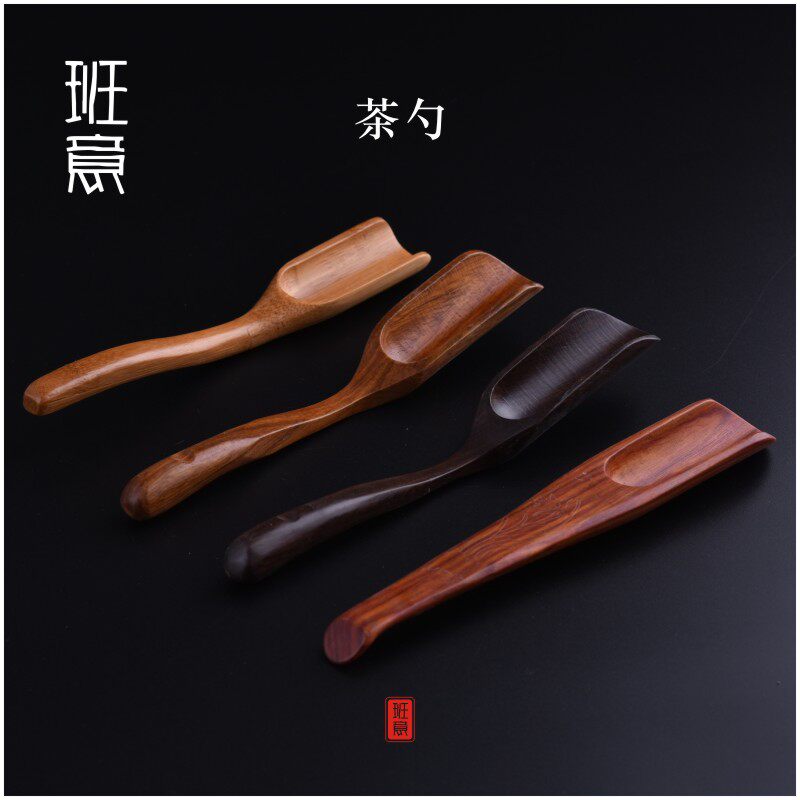Ebony red sandalwood teaspoon bamboo tea shovel pear wood tea tea tea tea tea spoon kung fu tea with tea ceremony accessories