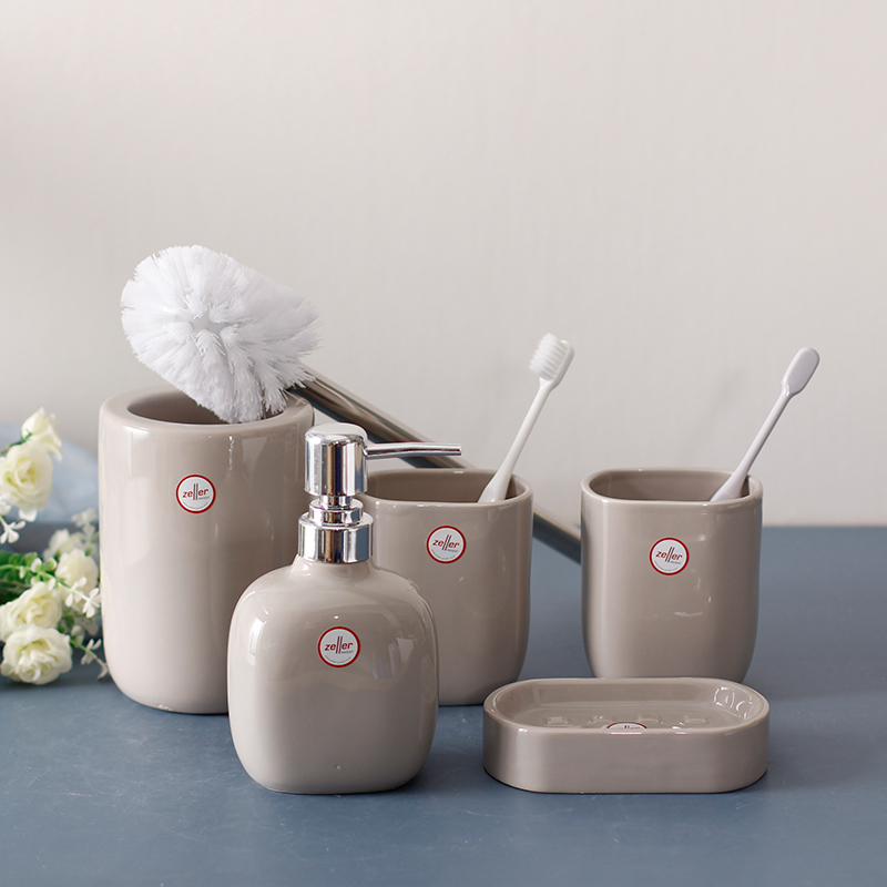 Solxin couple mouthwash cup Nordic ceramic toothbrush cup household tooth cylinder cup simple creative light luxury wash set