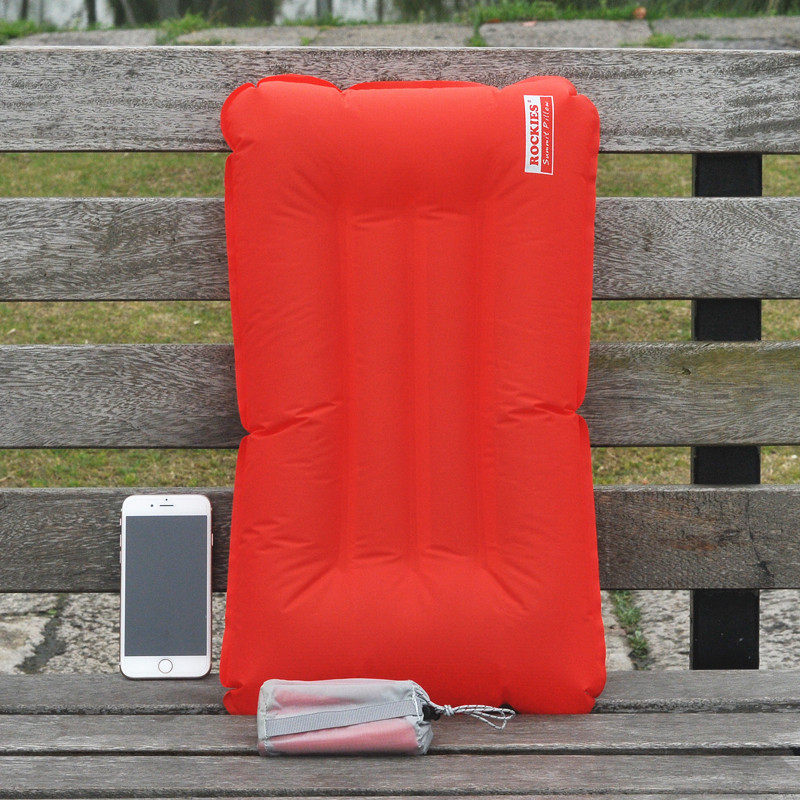 Rockie Mountain Rockies Ultra - Light Tri - pull Belt Outdoor inflatable pillow high and inflatable pillow
