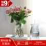 Bắc Âu gió thủy tinh mô phỏng hoa chai nước văn hóa cắm hoa đặt bàn phòng khách đơn giản màu xanh hiên bàn - Trang trí nội thất vật dụng dcor phòng ngủ