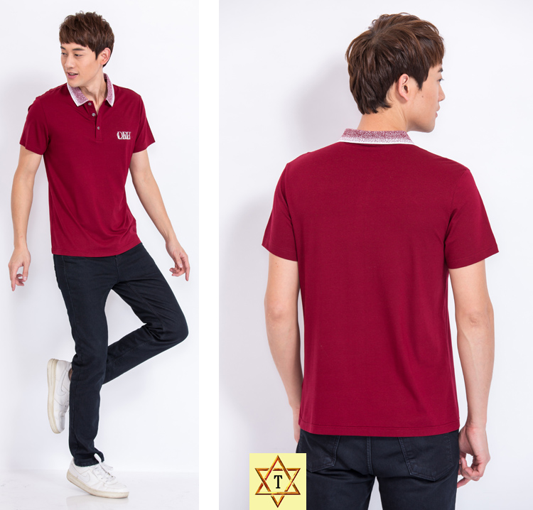 City Demei mùa hè cổ điển mới 383 nam bằng vải sợi tre cài áo sơ mi tay ngắn giản dị - Áo polo thể thao áo polo nam cao cấp
