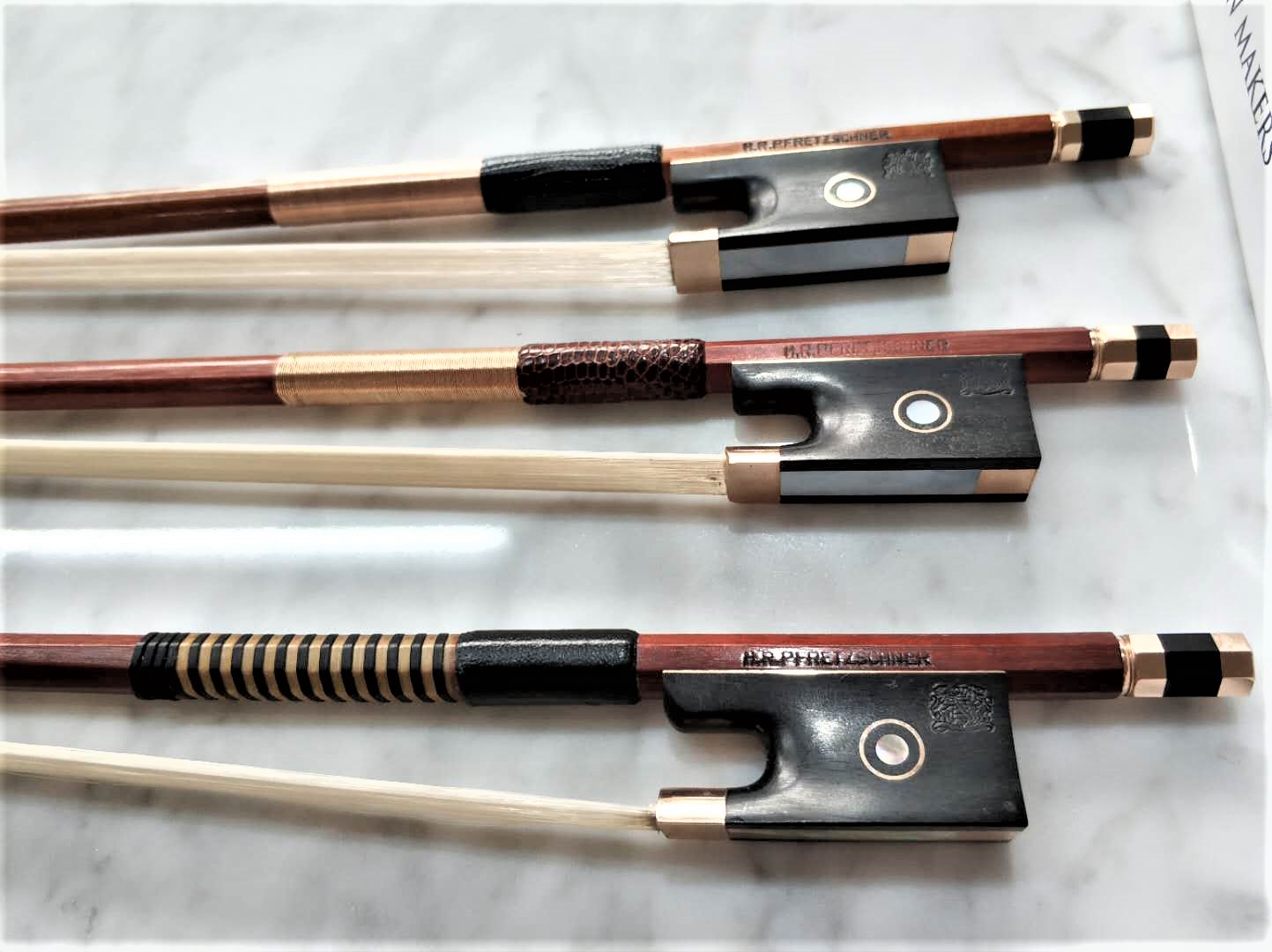 German original imported H R Pfretzschner violin bow gold bow never missed