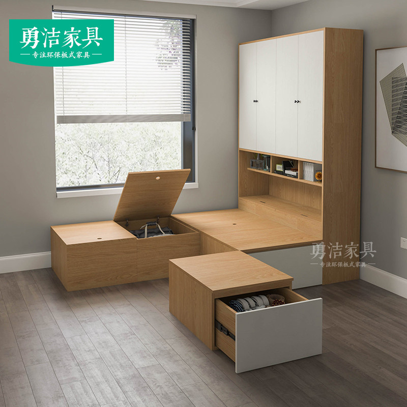 Small family type tatami set to be combined and contain bed bedroom Home innate Custom Provincial space Magic cabinet