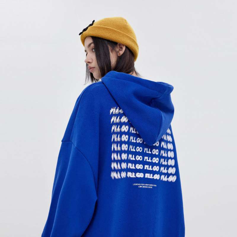 Street Fashion Brand Hooded Sweatshirt for Couples, Heavyweight Loose Thick Jacket, Men's and Women's Hoodie, Fleece-Lined, Large Size, Waterproof Ski Jacket