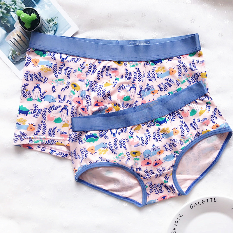 2 nạp quốc gia ngọt ngào vài bông đồ lót trung eo sexy của nam giới góc phẳng tam giác nữ thoải mái thở
