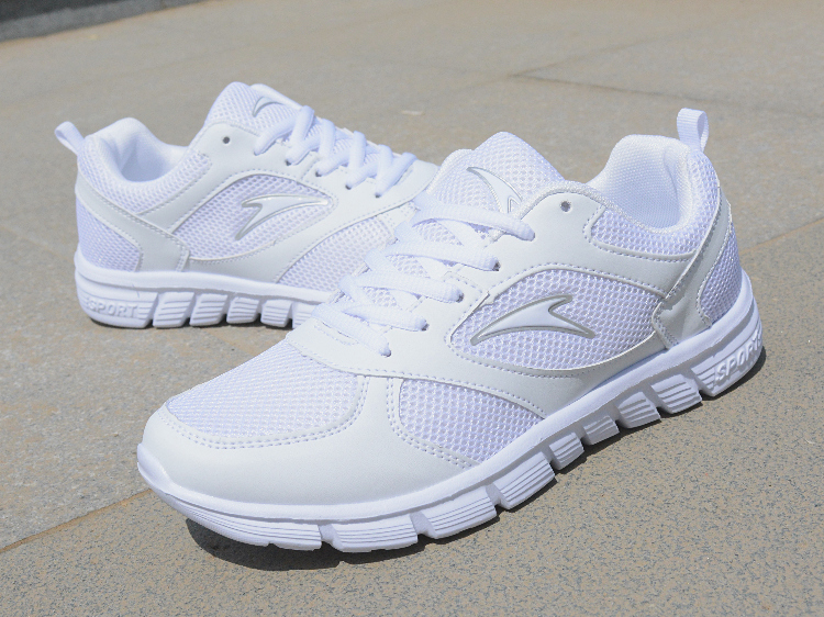 Mùa xuân và mùa thu trắng thoáng khí giày thể thao nữ giày chạy bộ giày sinh viên giày sneaker