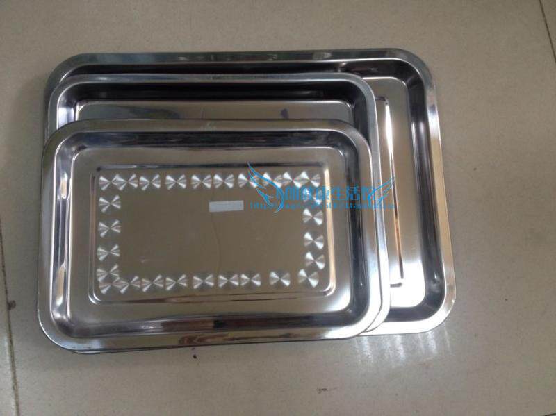 A brilliant square pan for the selection of stainless steel-tray stainless steel square disc chefs