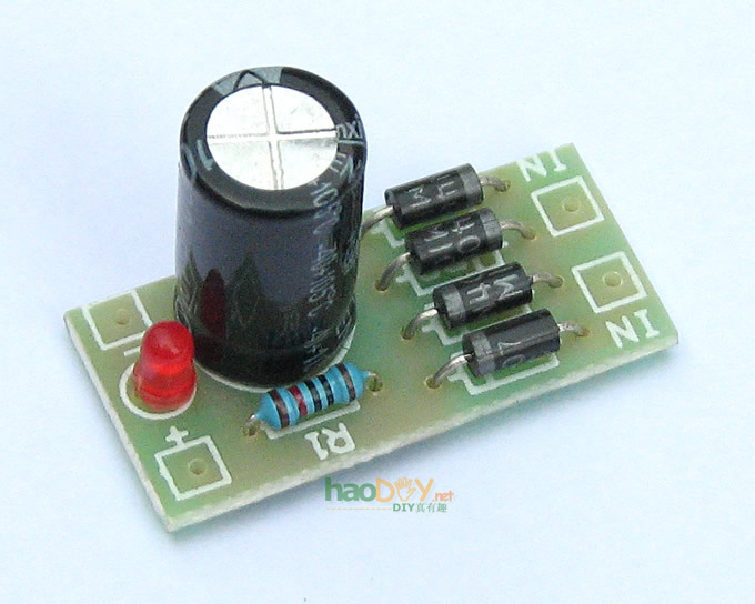 Electronic diy small production AC DC rectifier single power board module PCB suite