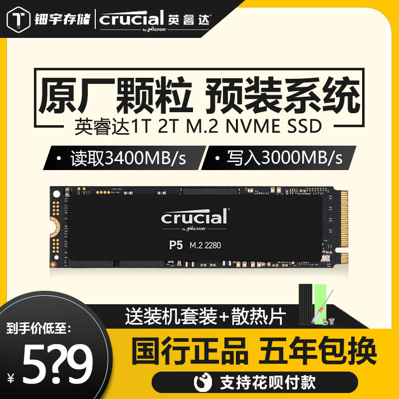 British emperors light P5 1TB M 2 Solid hard disc SSD NVMe 2TB Desktop Laptop m2 Solid State p2