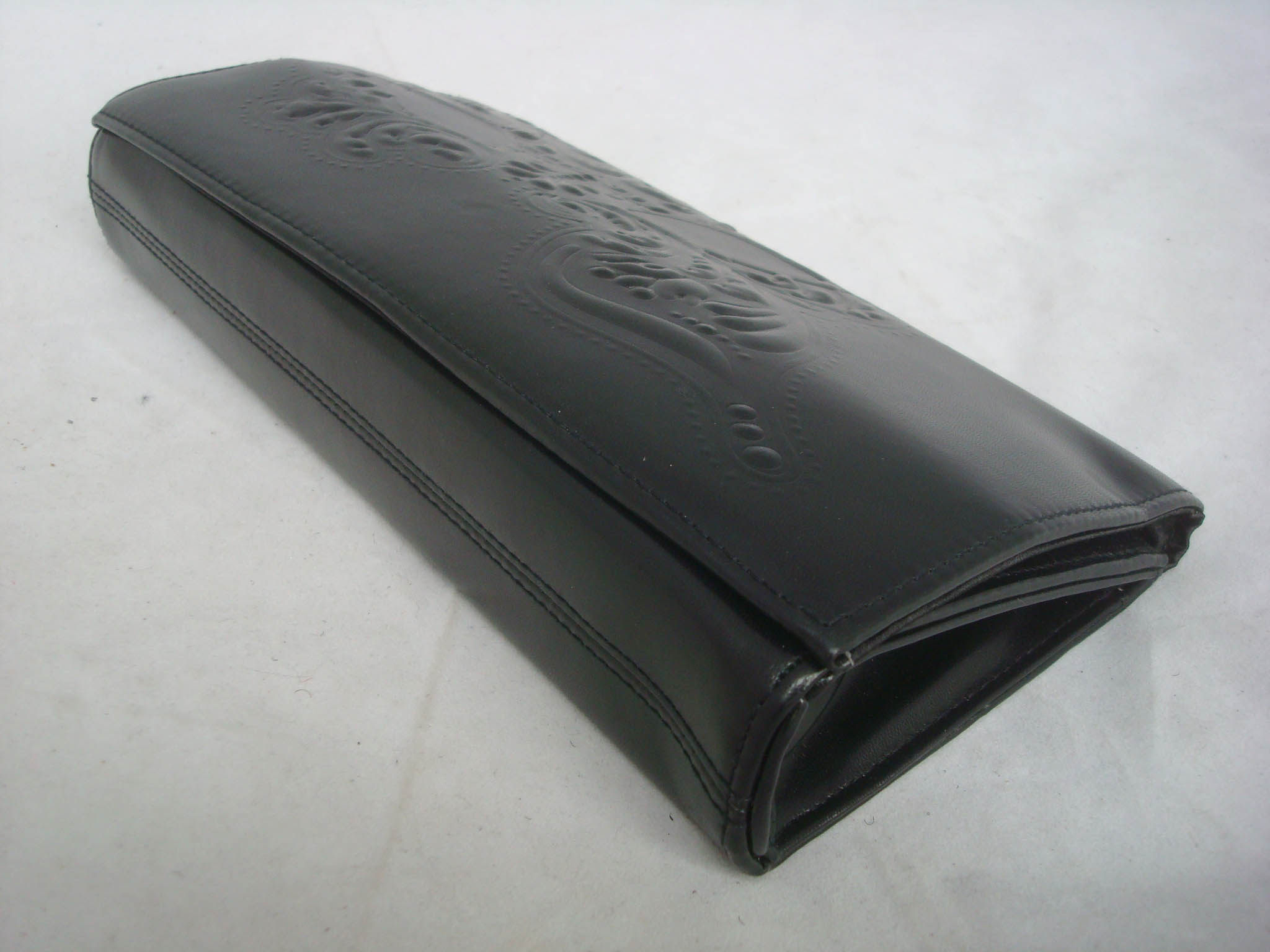 Swedish high-quality elegant and dignified embossed leather hard dinner party bag cosmetic bag clutch bag women's