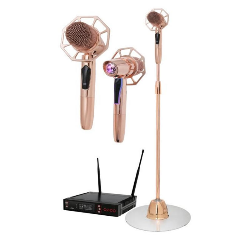 Teles YB-7 wired wireless KTV retro swing microphone upright bungalog karaoke Family K song microphone