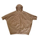 ins trendy design sense bat sleeve sunscreen coat with hood mid-length windbreaker jacket light and breathable loose fat mm